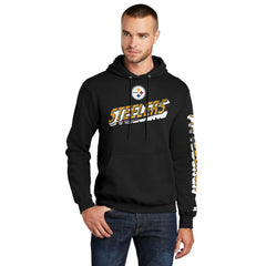 Pittsburgh Steelers Starter Wordmark Logo Pullover Hoodie Black - NFL
