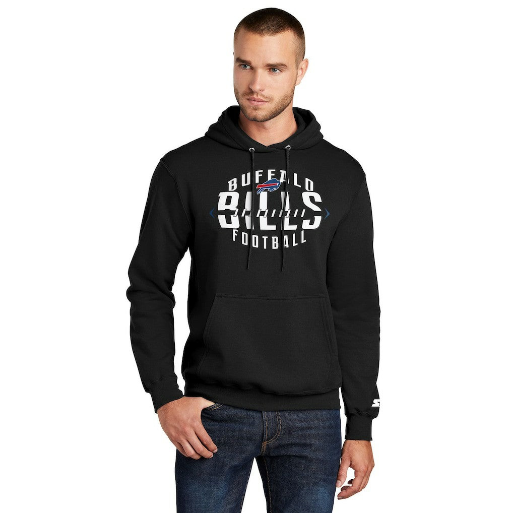 Buffalo Bills Starter Football Pullover Hoodie Black - NFL