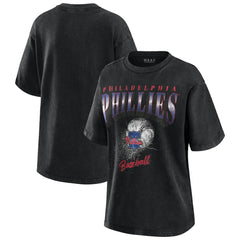 Philadelphia Phillies WEAR by Erin Andrews Women's Oversized Boyfriend T-Shirt for sale