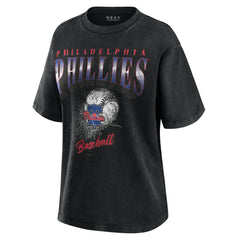 Philadelphia Phillies WEAR by Erin Andrews Women's Oversized Boyfriend T-Shirt for sale