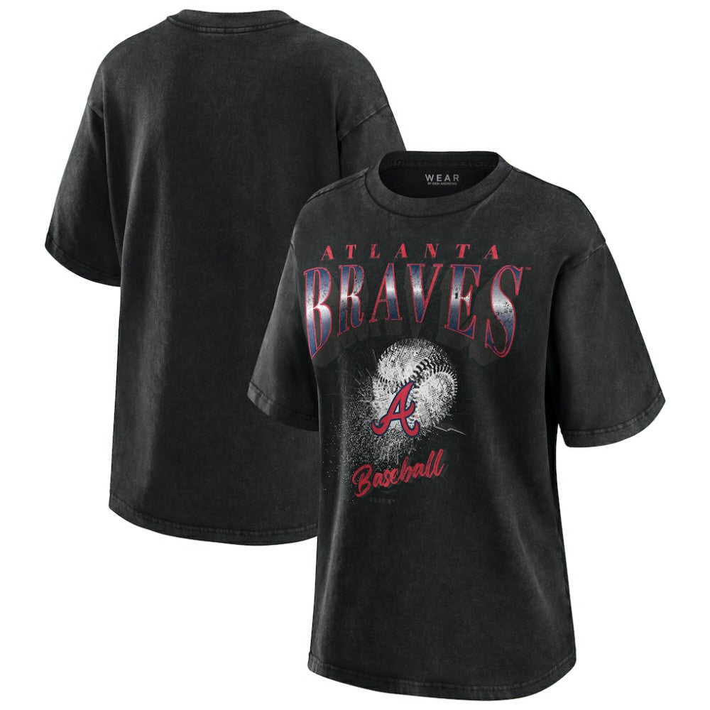 Atlanta Braves WEAR by Erin Andrews Women's Oversized Boyfriend T-Shirt Online