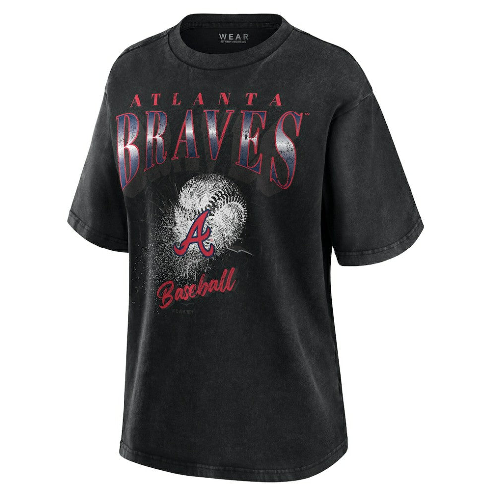 Atlanta Braves WEAR by Erin Andrews Women's Oversized Boyfriend T-Shirt Online
