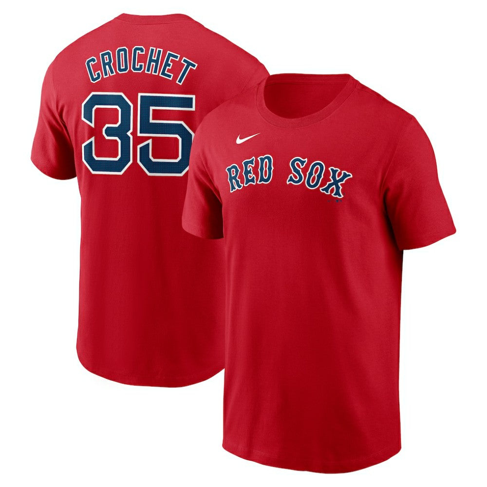 Garrett Crochet Boston Red Sox Nike Fuse Name & Number T-Shirt On Sale