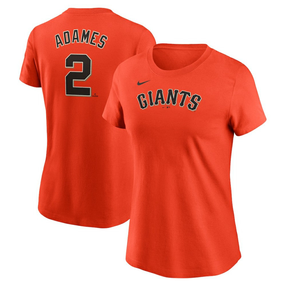 Willy Adames San Francisco Giants Nike Women's Cooperstown Collection Fuse Name & Number T-Shirt On Sale
