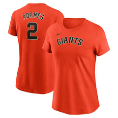 Willy Adames San Francisco Giants Nike Women's Cooperstown Collection Fuse Name & Number T-Shirt On Sale