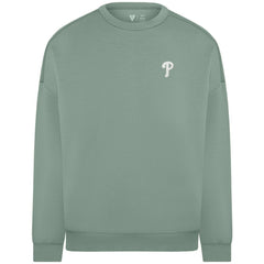 Philadelphia Phillies Levelwear Women's Luxe Signature Tri-Blend Pullover Sweatshirt Lifestyle