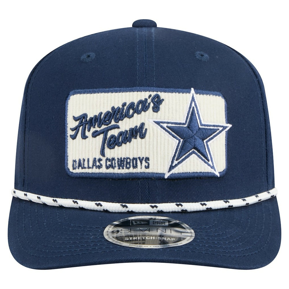Dallas Cowboys New Era Chant 9SEVENTY Adjustable Hat Navy - NFL