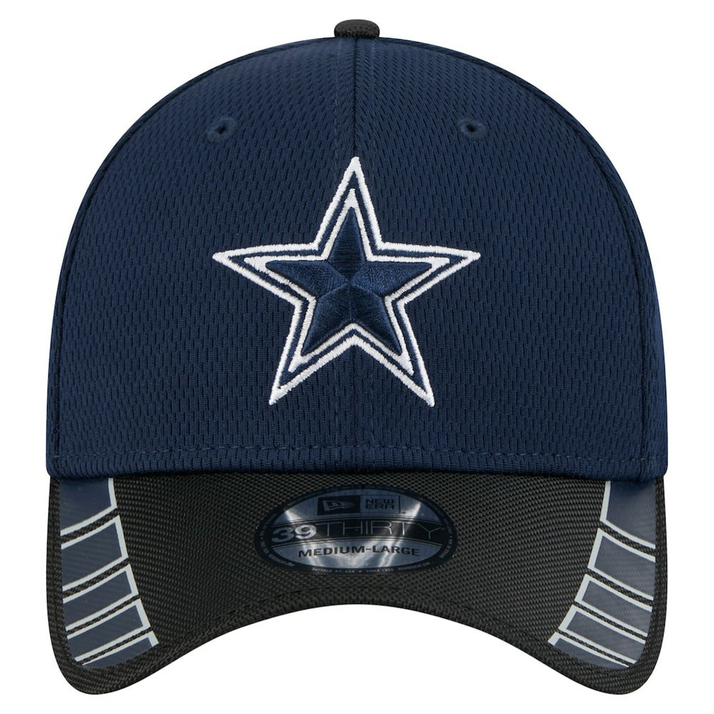 Dallas Cowboys New Era Visor Hit 39THIRTY Flex Hat Navy/Black - NFL