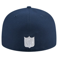 Dallas Cowboys New Era Throwback Oversized 59FIFTY Fitted Hat Navy - NFL