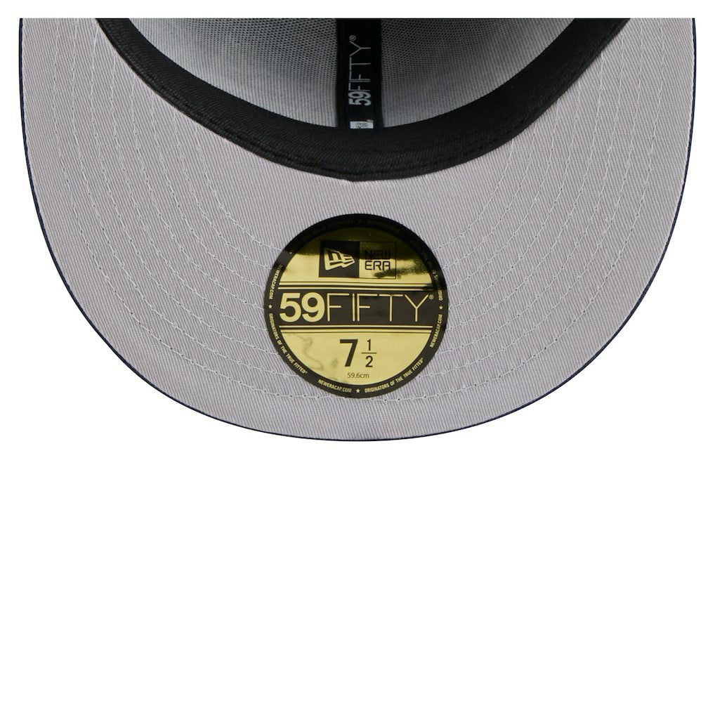 Dallas Cowboys New Era Throwback Oversized 59FIFTY Fitted Hat Navy - NFL
