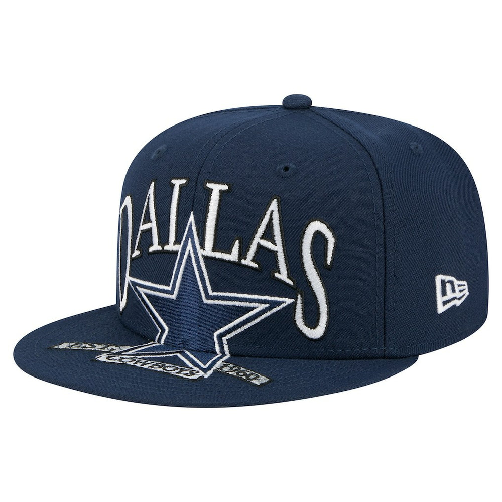 Dallas Cowboys New Era Oversized 59FIFTY Fitted Hat Navy - NFL