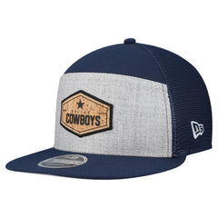 Dallas Cowboys New Era Cork Split Panel 9FIFTY Trucker Snapback Hat Gray/Navy - NFL