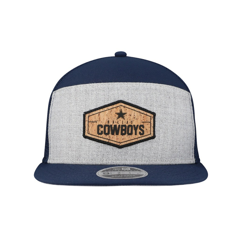 Dallas Cowboys New Era Cork Split Panel 9FIFTY Trucker Snapback Hat Gray/Navy - NFL