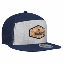 Dallas Cowboys New Era Cork Split Panel 9FIFTY Trucker Snapback Hat Gray/Navy - NFL