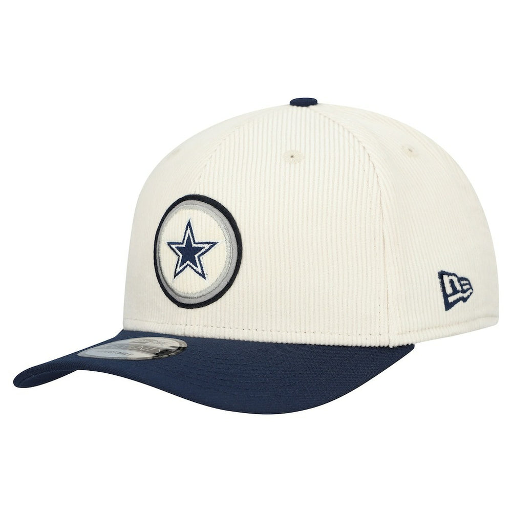 Dallas Cowboys New Era Loyal Corduroy 9SEVENTY Adjustable Hat Cream - NFL