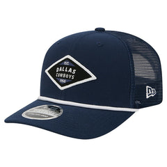 Dallas Cowboys New Era 9SEVENTY Team Rope Stretch-Snap Hat Navy - NFL
