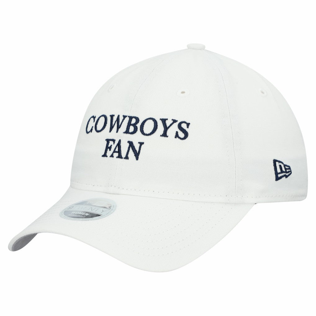 Dallas Cowboys New Era Women's Team Fan 9TWENTY Adjustable Hat White - NFL