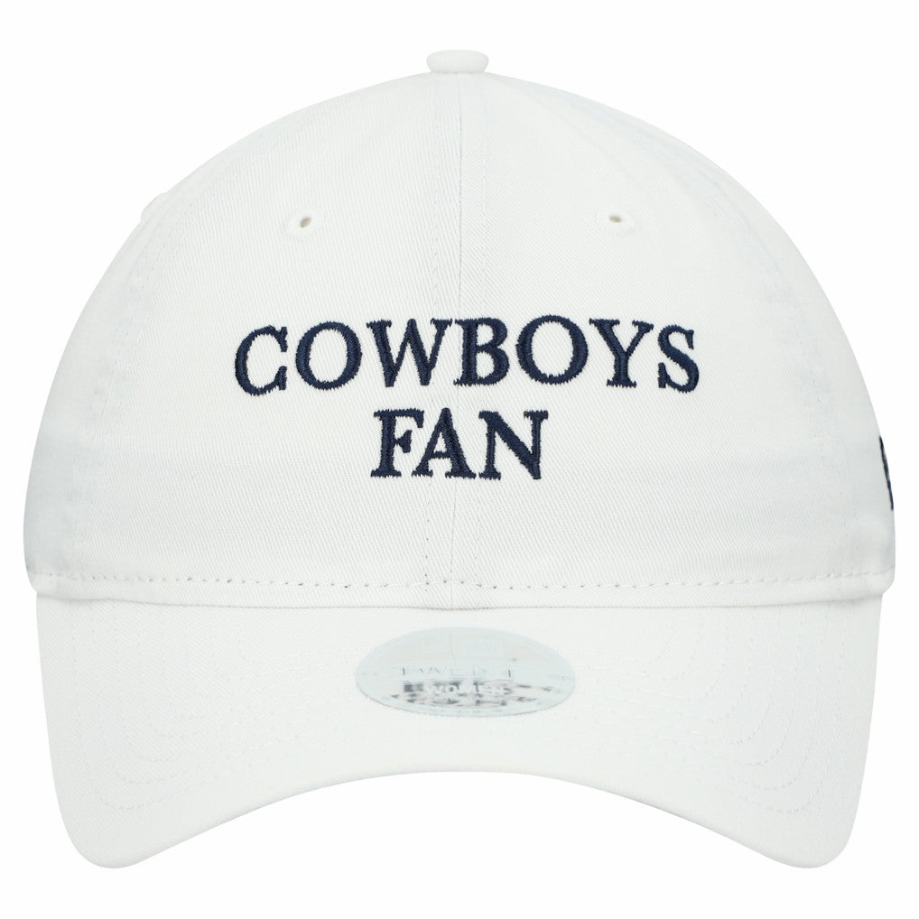 Dallas Cowboys New Era Women's Team Fan 9TWENTY Adjustable Hat White - NFL