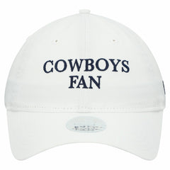 Dallas Cowboys New Era Women's Team Fan 9TWENTY Adjustable Hat White - NFL