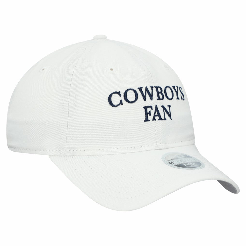 Dallas Cowboys New Era Women's Team Fan 9TWENTY Adjustable Hat White - NFL