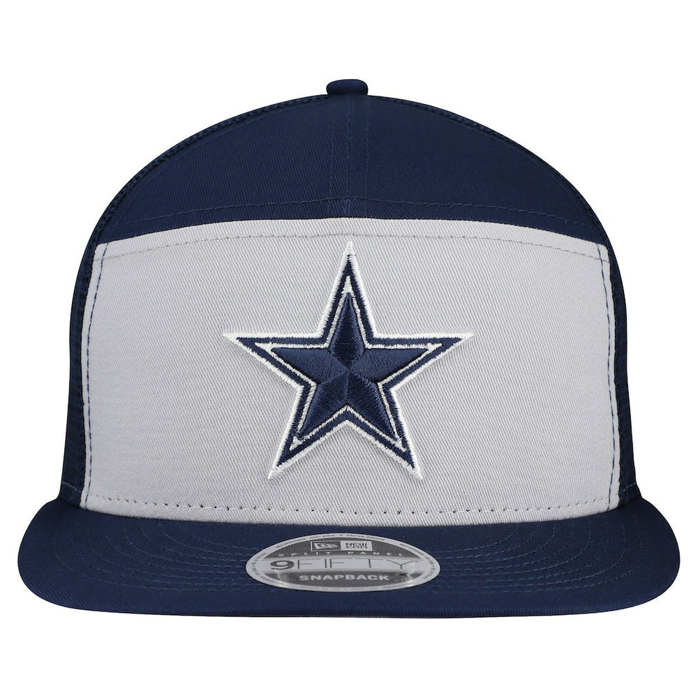 Dallas Cowboys New Era Outdoor Split Panel 9FIFTY Snapback Hat Gray/Navy - NFL