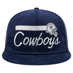 Dallas Cowboys New Era Cord Rope 9FIFTY Snapback Hat Navy - NFL