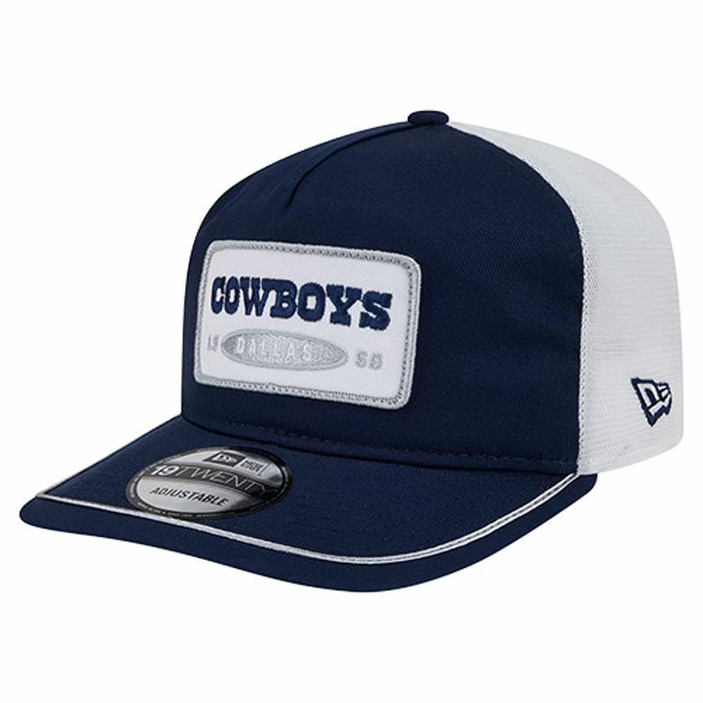 Dallas Cowboys New Era Patch 19TWENTY Adjustable Hat Navy/White - NFL