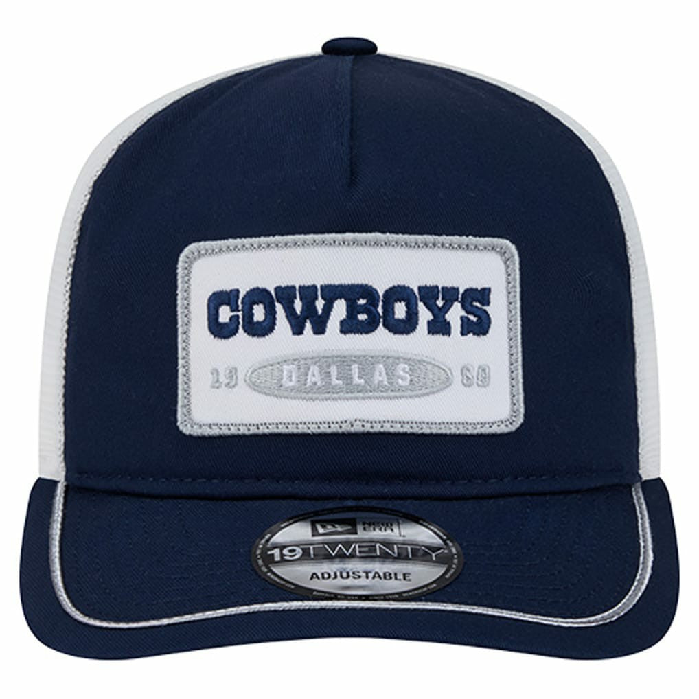 Dallas Cowboys New Era Patch 19TWENTY Adjustable Hat Navy/White - NFL