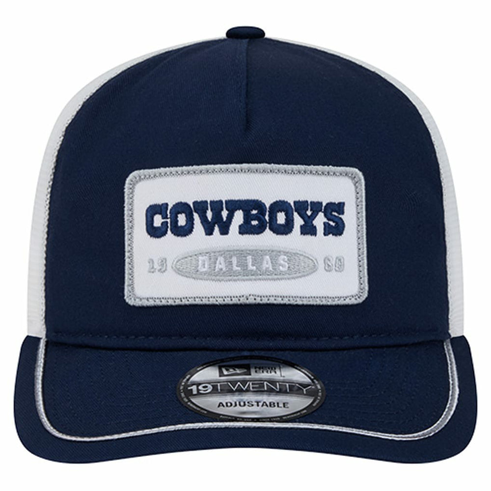 Dallas Cowboys New Era Patch 19TWENTY Adjustable Hat Navy/White - NFL