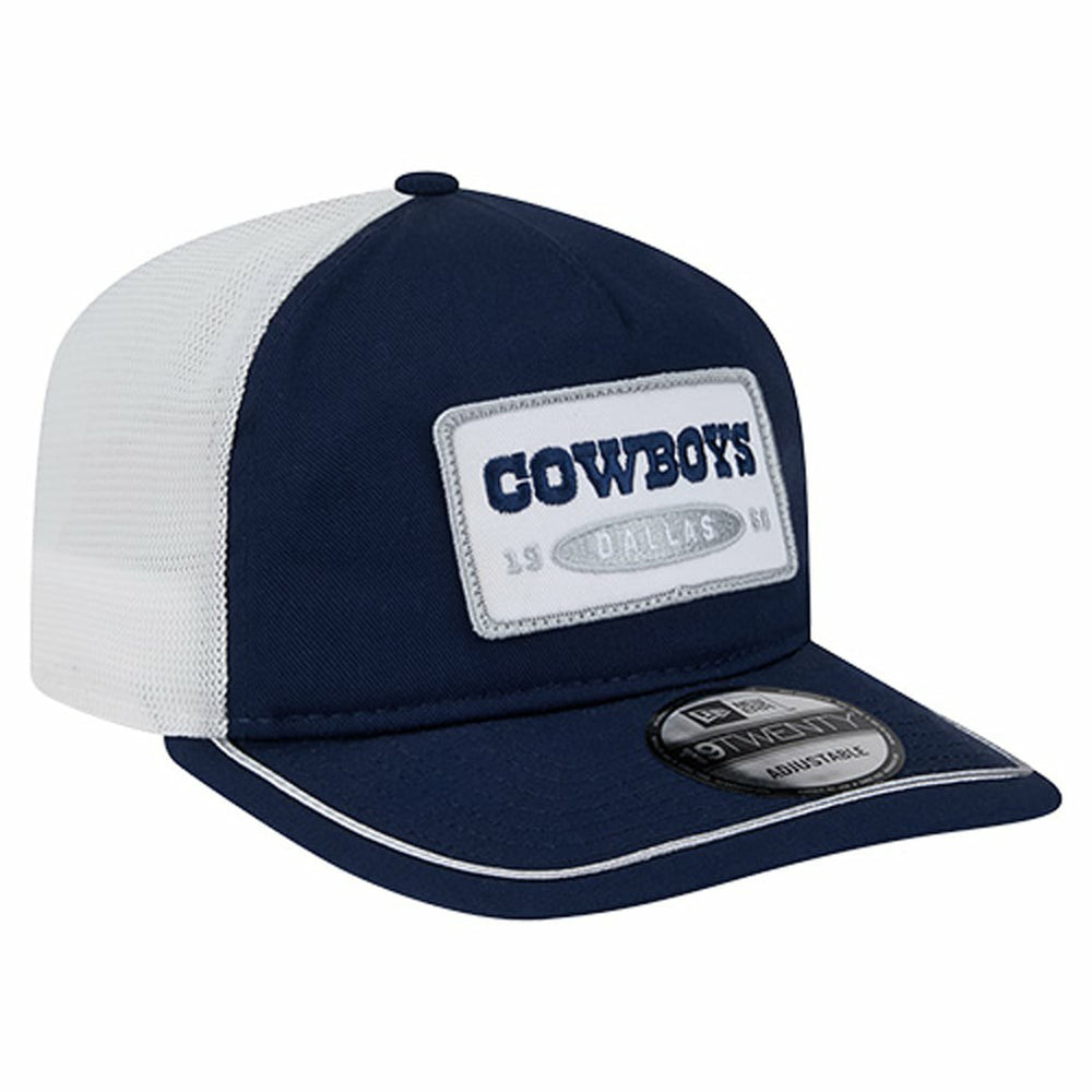 Dallas Cowboys New Era Patch 19TWENTY Adjustable Hat Navy/White - NFL