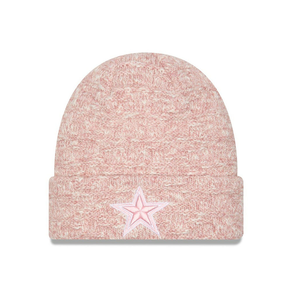 Dallas Cowboys New Era Women's Metallic Cuffed Knit Hat Pink - NFL