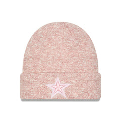 Dallas Cowboys New Era Women's Metallic Cuffed Knit Hat Pink - NFL