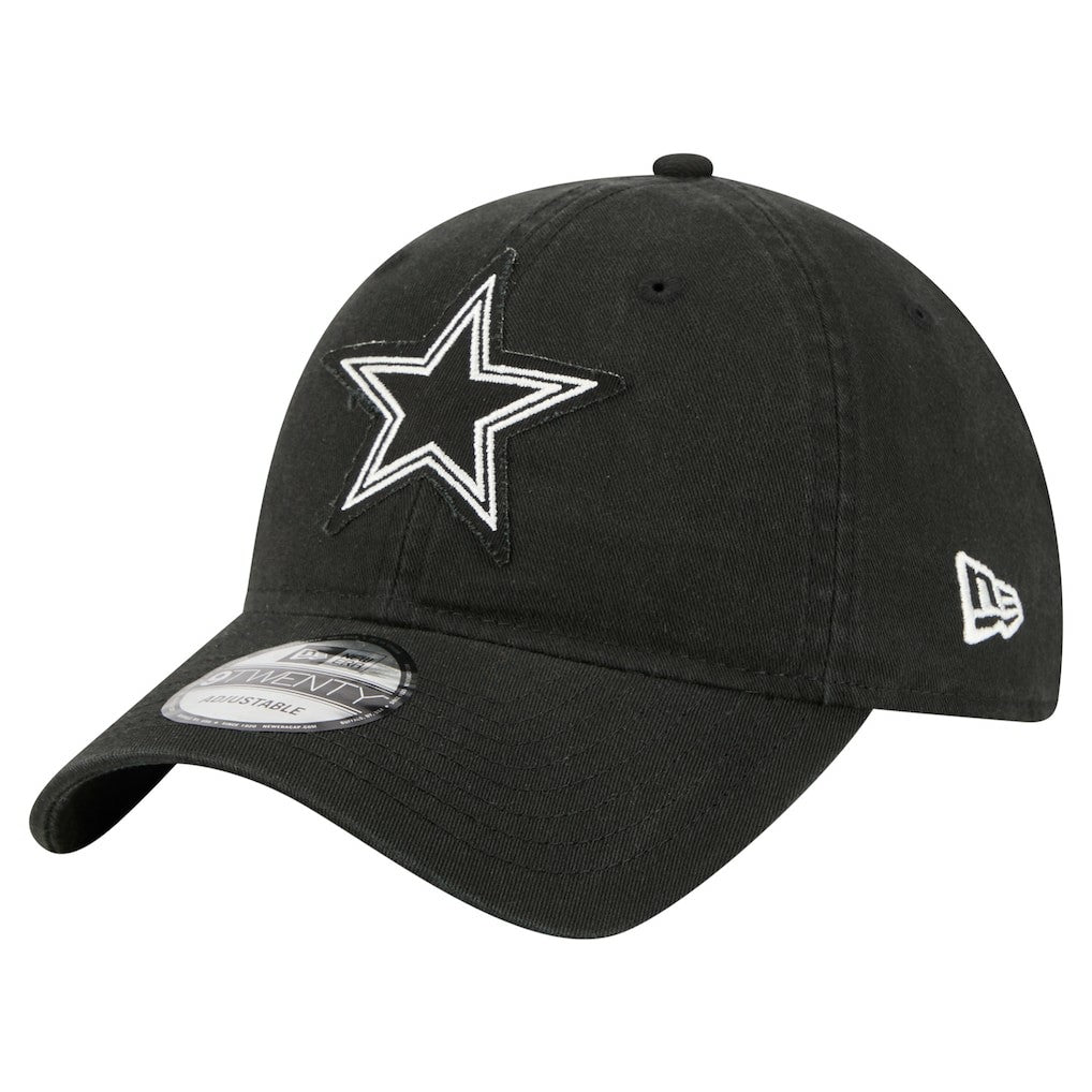Dallas Cowboys New Era Stamp 9TWENTY Adjustable Hat Black - NFL