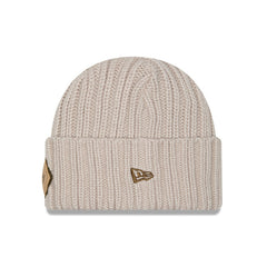 Dallas Cowboys New Era Logo Applique Cuffed Knit Hat Light Beige - NFL