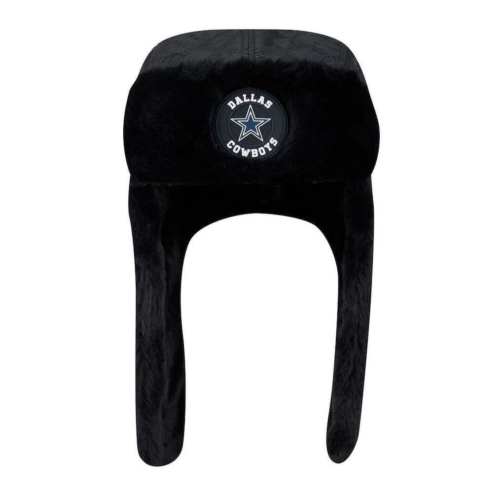 Dallas Cowboys New Era Quilted Trapper Hat Black - NFL