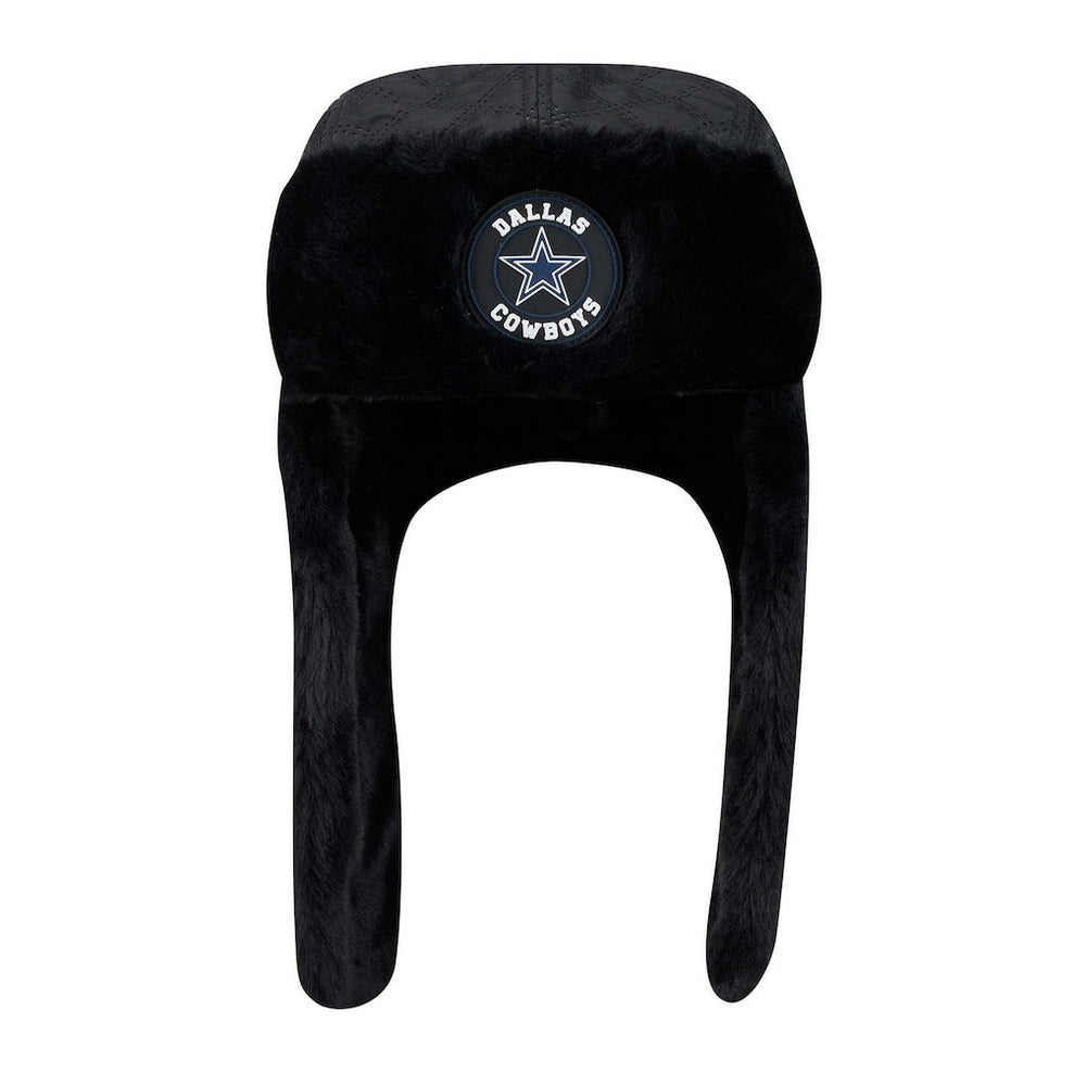Dallas Cowboys New Era Quilted Trapper Hat Black - NFL