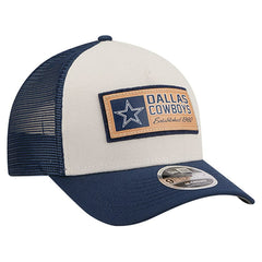 Dallas Cowboys New Era Two-Tone Text 9FORTY M-Crown Adjustable Hat Stone/Navy - NFL