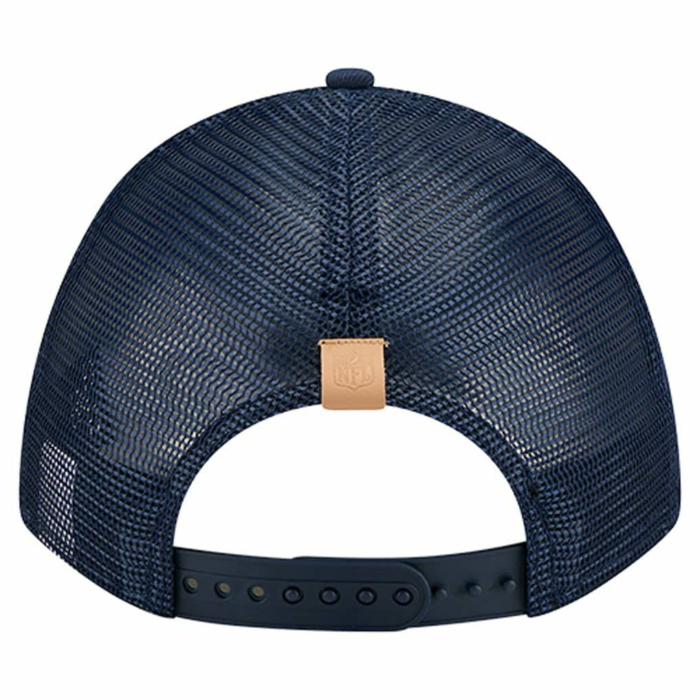 Dallas Cowboys New Era Two-Tone Text 9FORTY M-Crown Adjustable Hat Stone/Navy - NFL