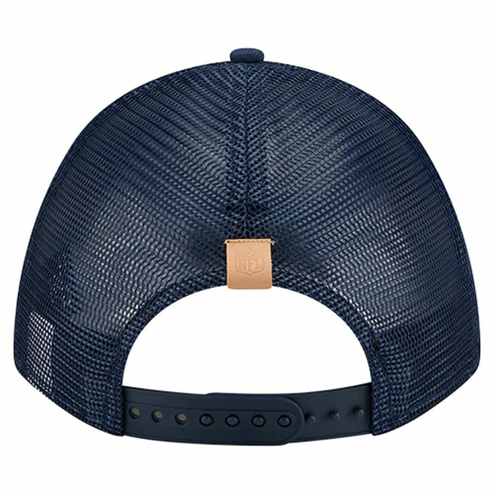 Dallas Cowboys New Era Two-Tone Text 9FORTY M-Crown Adjustable Hat Stone/Navy - NFL