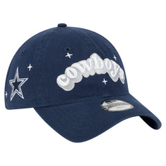 Dallas Cowboys New Era Girls Youth Cheer 9TWENTY Adjustable Hat Navy - NFL