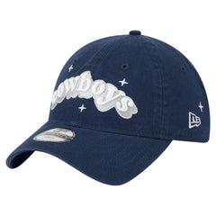 Dallas Cowboys New Era Girls Youth Cheer 9TWENTY Adjustable Hat Navy - NFL