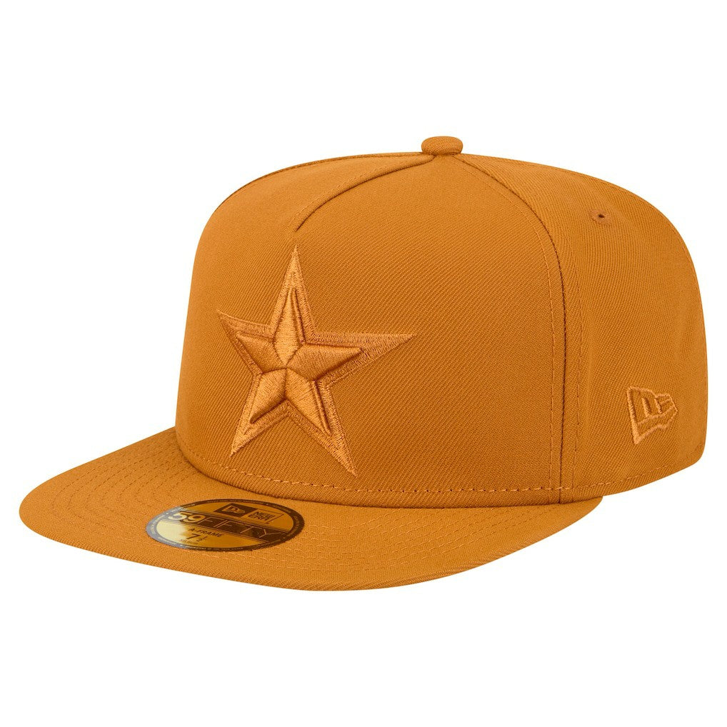 Dallas Cowboys New Era Color Pack A-Frame 59FIFTY Fitted Hat Brown - NFL