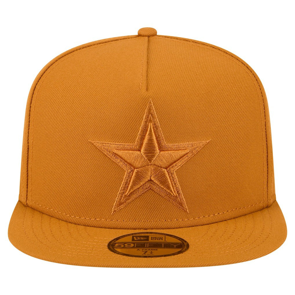 Dallas Cowboys New Era Color Pack A-Frame 59FIFTY Fitted Hat Brown - NFL