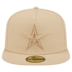 Dallas Cowboys New Era Color Pack A-Frame 59FIFTY Fitted Hat Light Beige - NFL