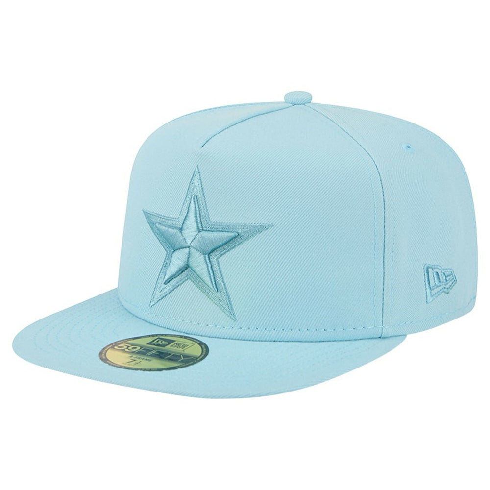 Dallas Cowboys New Era Color Pack A-Frame 59FIFTY Fitted Hat Light Blue - NFL