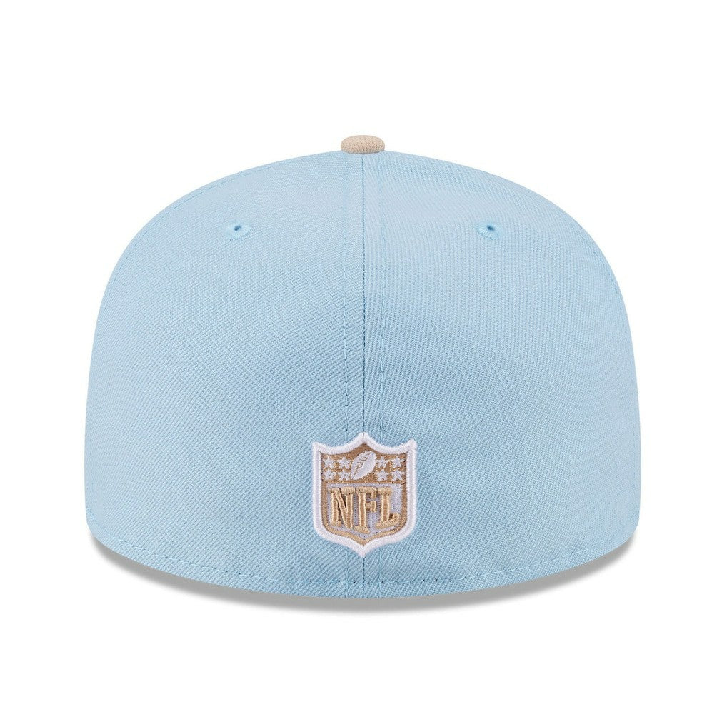 Dallas Cowboys New Era Two-Tone Color Pack A-Frame 59FIFTY Fitted Hat Light Blue/Light Beige - NFL