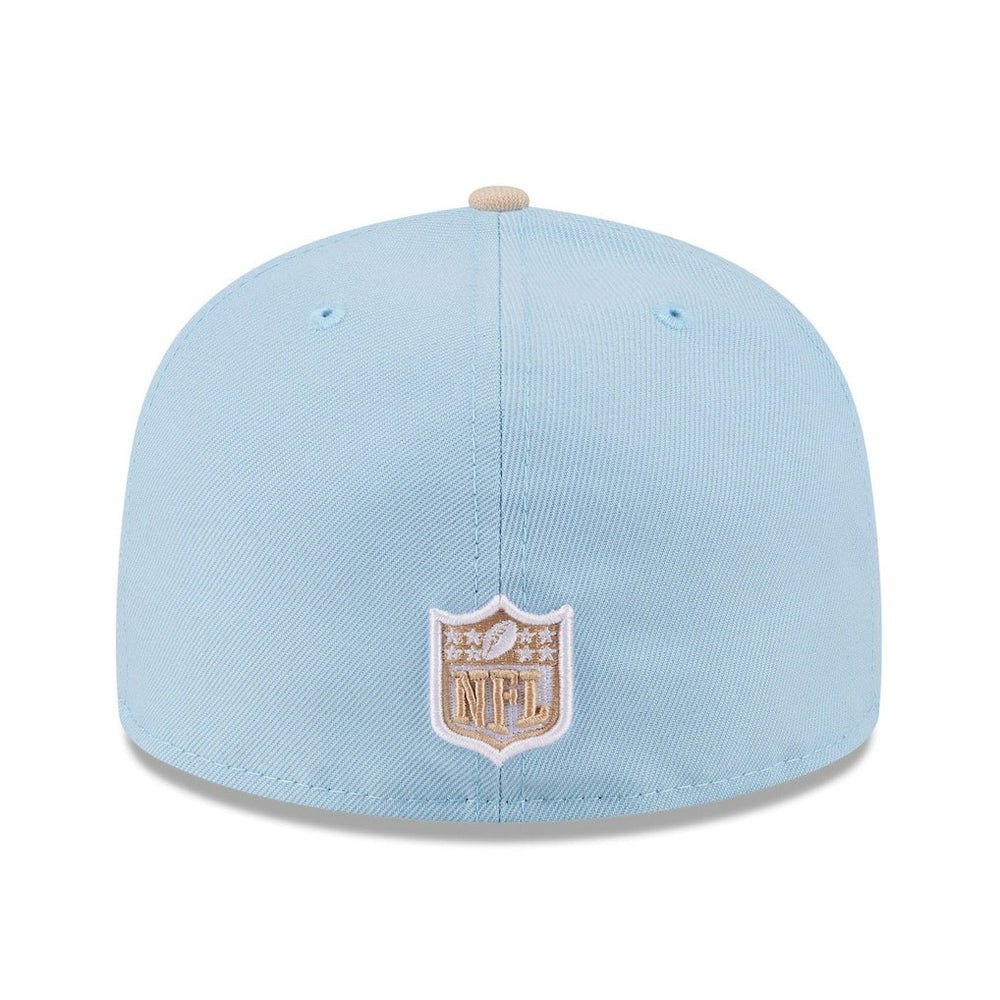 Dallas Cowboys New Era Two-Tone Color Pack A-Frame 59FIFTY Fitted Hat Light Blue/Light Beige - NFL