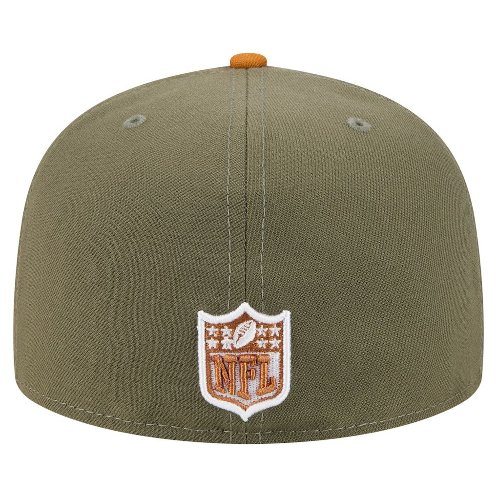 Dallas Cowboys New Era 2-Tone Color Pack A-Frame 59FIFTY Fitted Hat Olive/Brown - NFL