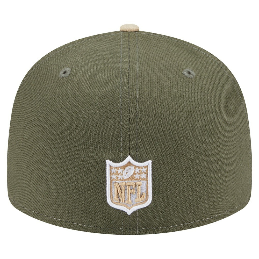 Dallas Cowboys New Era 2-Tone Color Pack Split Panel 59FIFTY Fitted Hat Light Beige/Olive - NFL