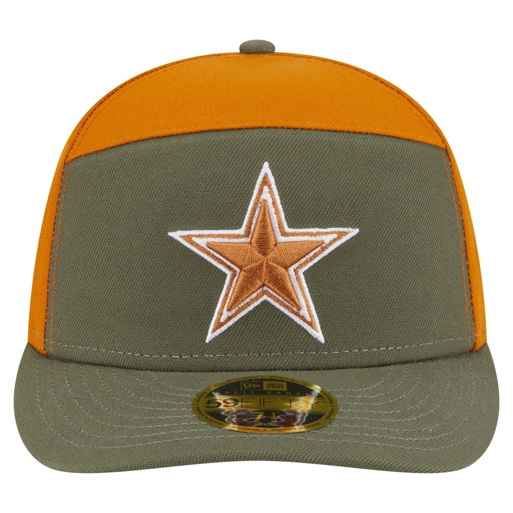 Dallas Cowboys New Era 2-Tone Color Pack Split Panel 59FIFTY Fitted Hat Olive/Brown - NFL